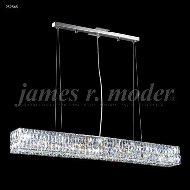 Contemporary 3 Light Chandelier 5 Inch Tall and 32 Inch Wide by James Moder - 95986S77