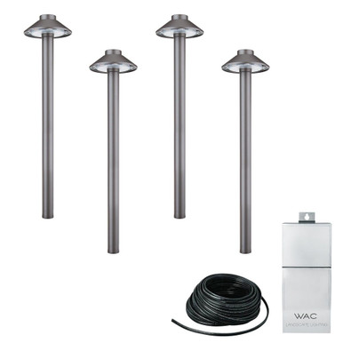 Interpath 2.5W 1 LED Path/Area Light Kit (Pack Of 4) 15 Inch Tall by WAC - 6511-4KIT