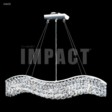 Contemporary 5 Light Chandelier 7 Inch Tall and 36 Inch Wide by James Moder - 40605S77