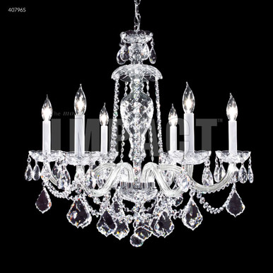 Palace Ice 6 Light Chandelier 25 Inch Tall and 25 Inch Wide by James Moder - 40796S77