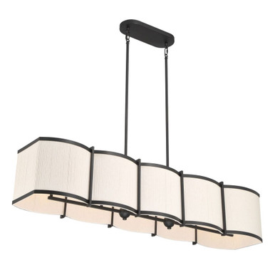 Marlbeck 5 Light Chandelier 10.25 Inch Tall X 46.25 Inch Wide by Millennium - 28805-MB