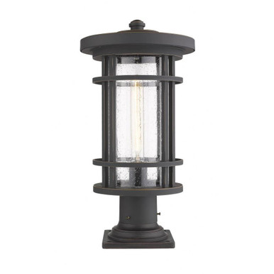 Jordan One Light Outdoor Post Mount Lantern 12.5 x 111.5 In by Z-Lite - 570PHB-533PM-ORB