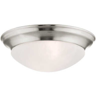 Omega 2 Light Flush Mount 4.75 Inch Tall and 14 Inch Wide by Livex - 7303-91