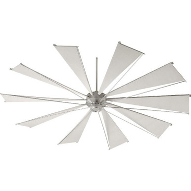 Mykonos Ceiling Fan in Soft style 92 inches wide by Quorum  - 69210