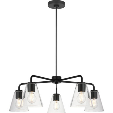 Senda 5 Light Chandelier 9.63 Inch Tall and 30 Inch Wide By Generation - PLCH100