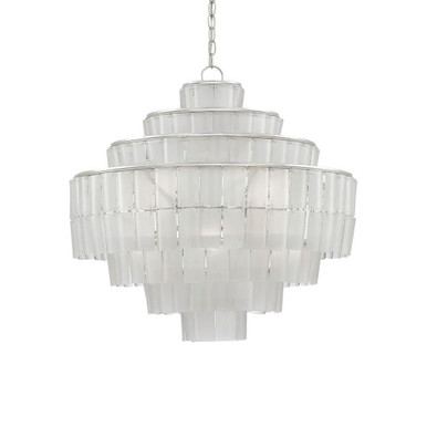 Sommelier Blanc 8 Light Large Chandelier by Currey Company - 9000-0160
