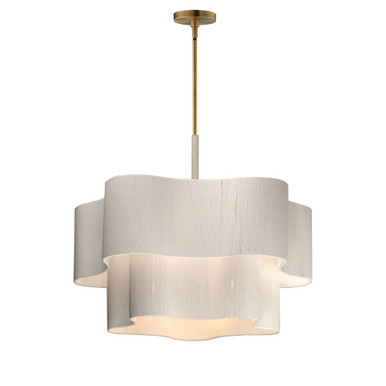 Corsica 6 Light Pendant 34 Inch Tall and 28.25 Inch Wide by Maxim - 12836OFNAB
