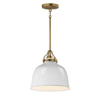 Hollis 1 Light Pendant 12 Inch Tall and 11.75 Inch Wide by Maxim - 21424GWNAB