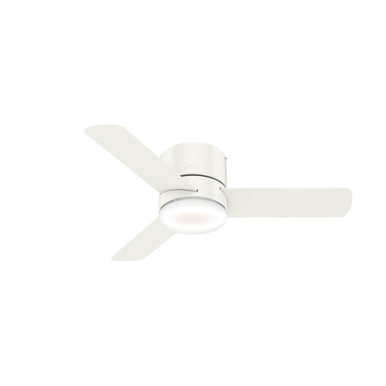 Minimus 3 Blade Flush Ceiling Fan with LightKit 44 Inch Wide by Hunter Fans - 59452
