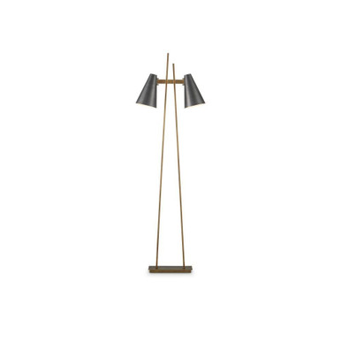 Duet 18W 2 LED Floor Lamp 63.5 x 20.25 Inches by Currey Company - 8000-0163