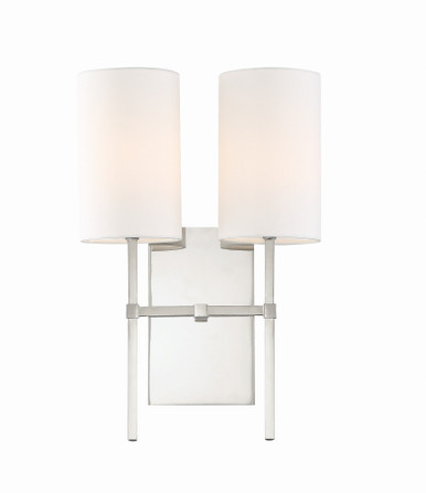 Veronica 2 Light Candle Style Wall Sconce by Crystorama - VER-242