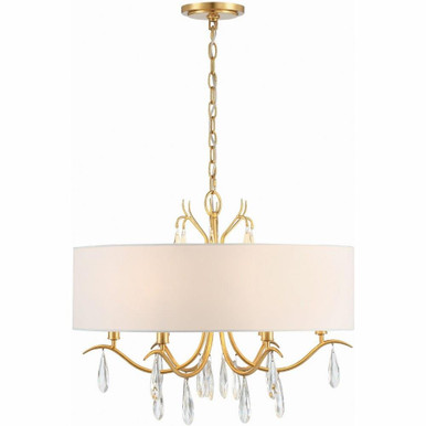 Rollins 6 Light Medium Chandelier by Crystorama - ROL-18806-GA