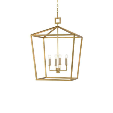 Denison 4 Light Large Pendant 41 Inch Tall by Currey Company - 9000-LDEN