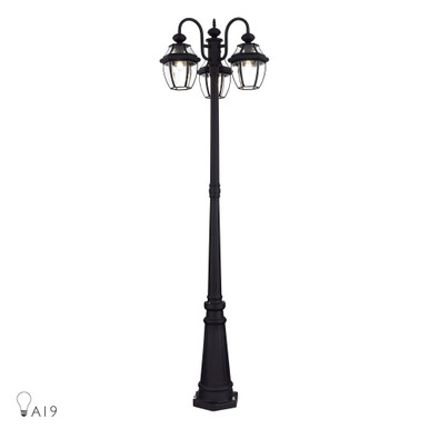 Blacksmiths Field 3 Light Outdoor 3 Head Post Lantern 80.13 x 23.25 INes by BSH - 218-BEL-1337522