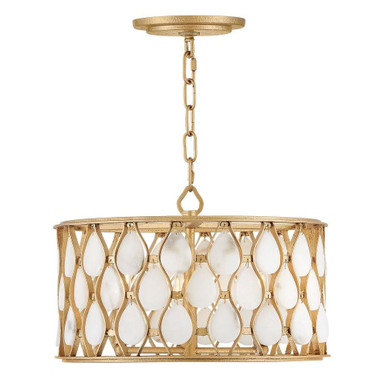 Estie 15 3 LED 16 Inch Wide Semi Flush Mount by Fredrick Ramond - FR41503PI