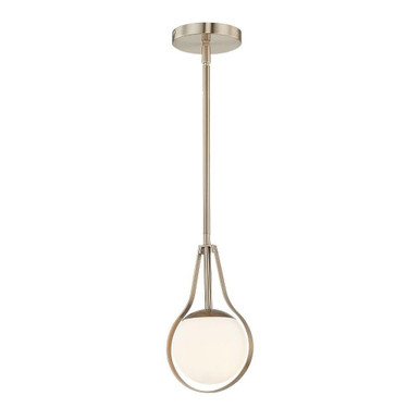 Fusion Pearl 1 Light Small Pendant by Justice Design - FSN-4235-OPAL