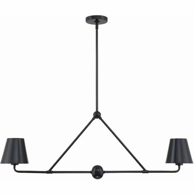 Xavier 2 Light Oversized Linear Chandelier by Crystorama - XAV-B9302