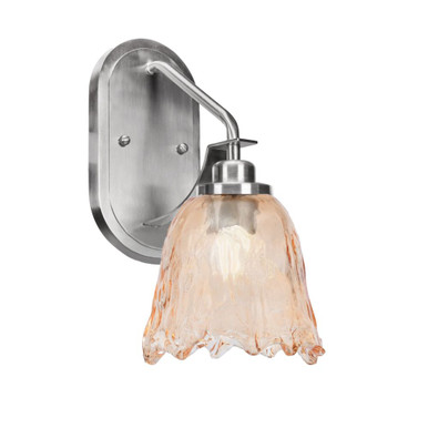 Odyssey 1 Light Wall Sconce 13.75 Inch Tall and 7 Inch Wide by Toltec - 2611-1375-7