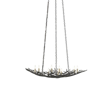 Rainforest 9 Light Oversized Chandelier by Currey Company - 9000-0555