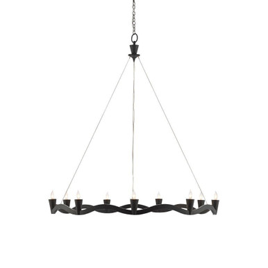 Serpentina 9 Light Oversized Ring Chandelier by Currey Company - 9000-0461