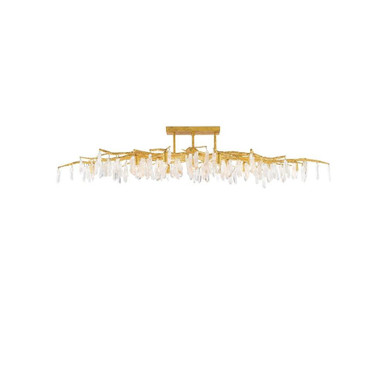 Forest Light 14 Light 60 Inch Wide Semi Flush Mount by Currey Company - 9000-0423