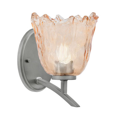 Kurve 1 Light Up Wall Sconce 9.5 Inch Tall and 7 Inch Wide by Toltec - 3721-95-7