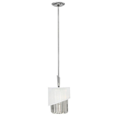 Gigi 1 Light Small Pendant 18 Inch Tall by Fredrick Ramond - FR34417PNI