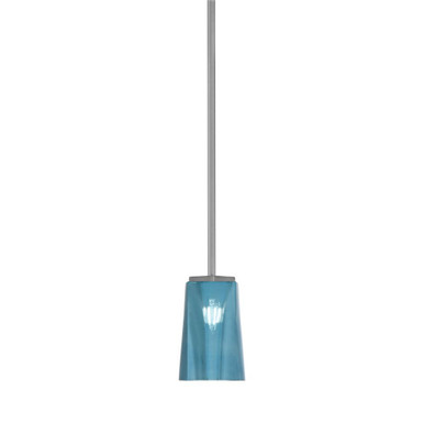 Franklin 1 Light Stem Hung Mini Pendant 7 Inch and 4.5 Inch Wide by Toltec - 1201-7-45