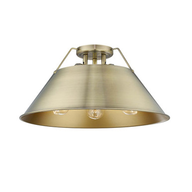 Burford Buildings 3 Light 18.75 Inch Wide Flush Mount by BSH - 170-BEL-1340850