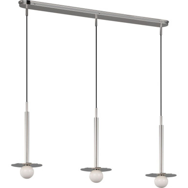 Nodes 3 Light Linear Chandelier 20X48.5 Inch Wide by Visual Comfort Studio - KC1143