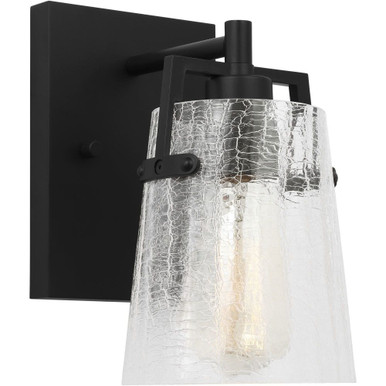 Crofton 1 Light Wall Sconce 9 and 5.25 Inch Wide by Visual Comfort Studio - DJV1031MBKCKG