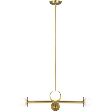 Nodes 4 Light Chandelier 4.25 Inch X 30 Inch Wide by Visual Comfort Studio - KC1064