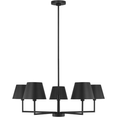 Ender 5 Light Chandelier 10.5 and 32.63 Inch Wide by Visual Comfort Studio - DJC1265