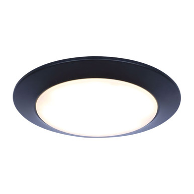 15W 1 LED Disc Light 0.98 Inch Tall and 7.28 Inch Wide by Canarm Inc - DL6151BK