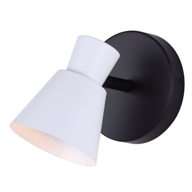 Radley 1 Light Track Light 6.25 Inch Tall and 5.5 Inch Wide by Canarm Inc - ICW1163A01BW10