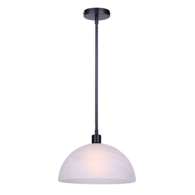 Marek 1 Light Pendant 11.5 Inch Tall and 13 Inch Wide by Canarm Inc - IPL2260B01BK13
