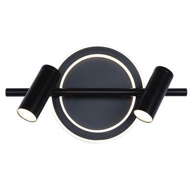 Denver 14W 2 LED Track Light 7.5 Inch Tall and 14 Inch Wide by Canarm Inc - LT314A02BK