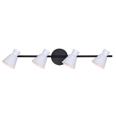 Radley 4 Light Track Light 7 Inch Tall and 4.75 Inch Wide by Canarm Inc - IT1163A04BW10