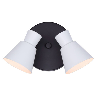 Radley 2 Light Track Light 6 Inch Tall and 6.3 Inch Wide by Canarm Inc - ICW1163A02BW10