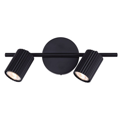 Rexton 2 Light Track Light 6.5 Inch Tall and 4.75 Inch Wide by Canarm Inc - IT1119A02BK10