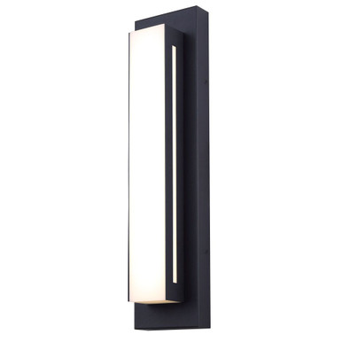 Amani 25W 1 LED Outdoor Wall Lantern 17.75 and 2.88 Inch Wide by Canarm Inc - LOL648BK