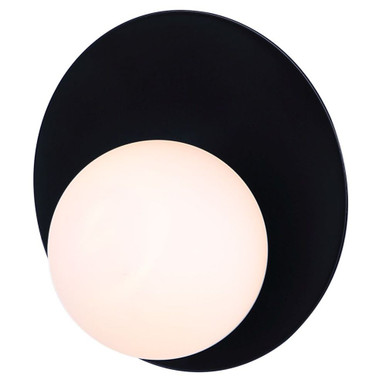Mesa 1 Light Wall Sconce 7.75 Inch Tall and 7.75 Inch Wide by Canarm Inc - IWF2188B01BK9