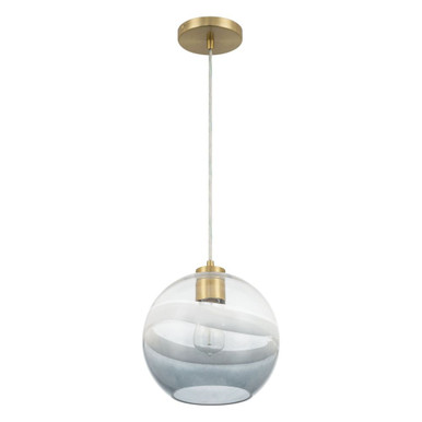 Corfu 1 Light Pendant 9.75 Inch Tall and 9.5 Inch Wide by Thesis - 207841A