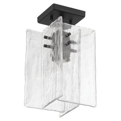Madrid 1 Light Semi Flush Mount 12.5 Inch Tall and 8 Inch Wide by Thesis - 207839A