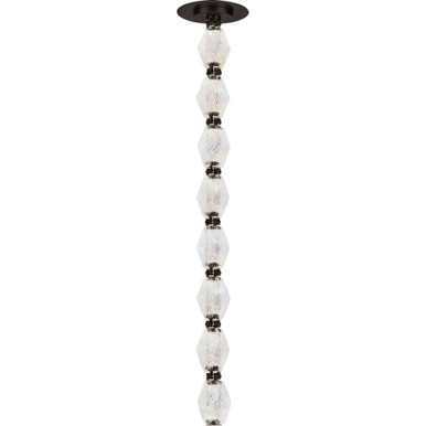 Collier 10.1W 1 LED Remote Pendant 26.2 Inch Tall by Visual Comfort Modern - 700CLR24-R