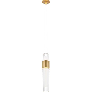 Lassell 7.2W 1 LED Port Alone Pendant 9.3 and 1.7 by Visual Comfort Modern - SLPD39827