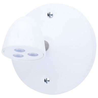 1.5W LED Single Head Remote Emergency Light 4.74 X 4.94 Inch Wide by Nuvo - 67/395