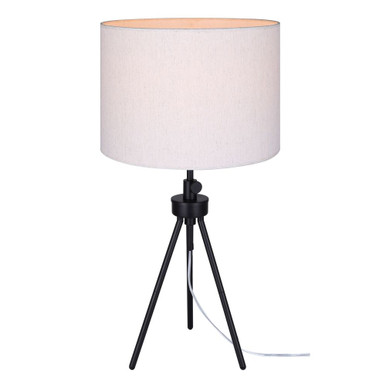 Holt 1 Light Table Lamp 27.25 Inch Tall and 13 Inch Wide by Canarm Inc - ITL2144B26BK