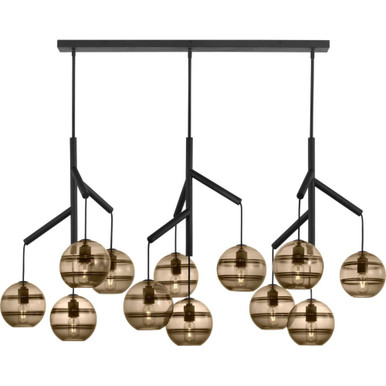 Sedona 12 Light Triple Chandelier 30 Inch Tall by Visual Comfort Modern - 700SDNMPL3