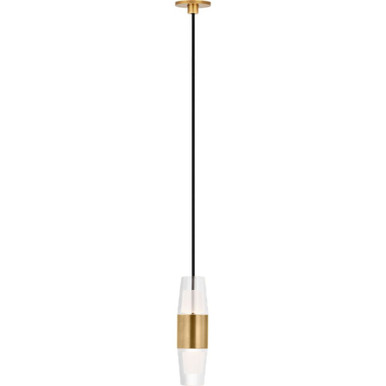 Lassell 3.6W 1 LED Short Port Alone Pendant 5.8 In by Visual Comfort Modern - SLPD38227